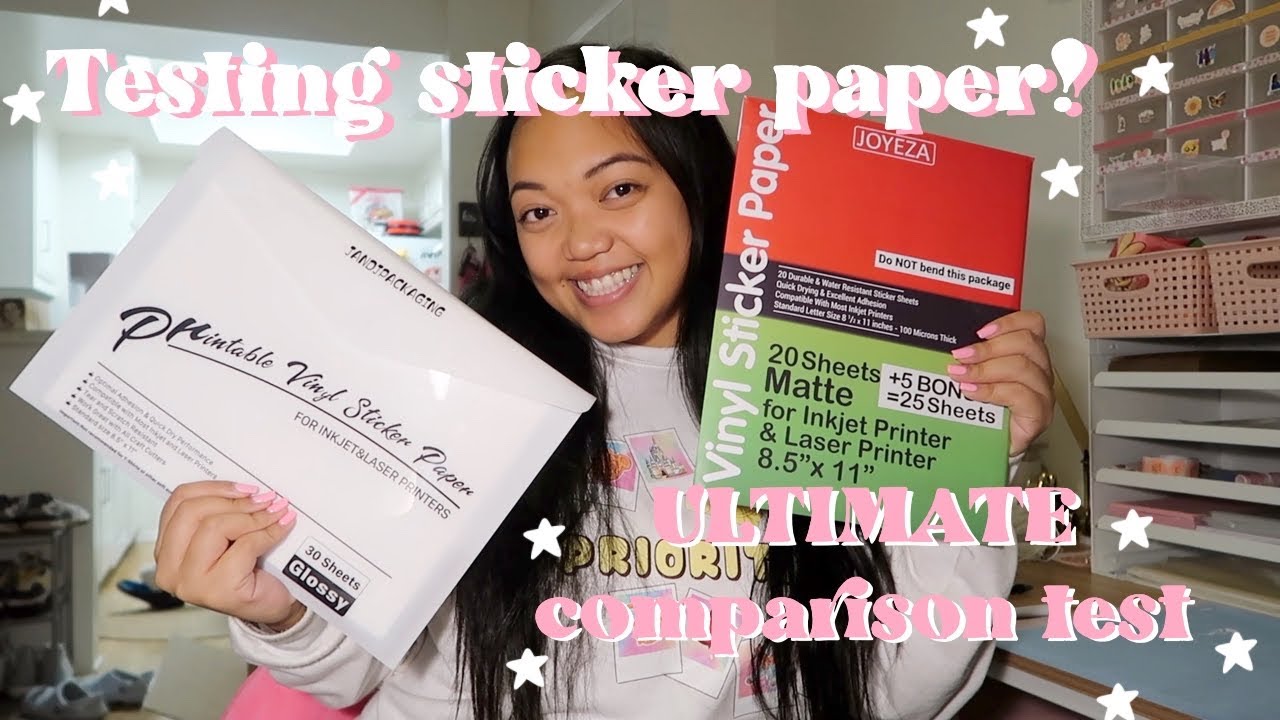 Testing Different Sticker Paper! | Online Labels vs. Joyeza vs. J&J Packaging Comparison