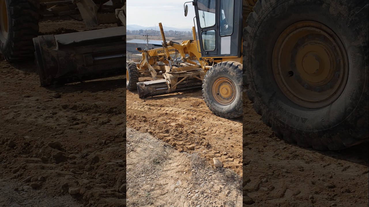 Grader Power Serving Water Supply. #Water&Earth12 #RoadConstruction #Grader