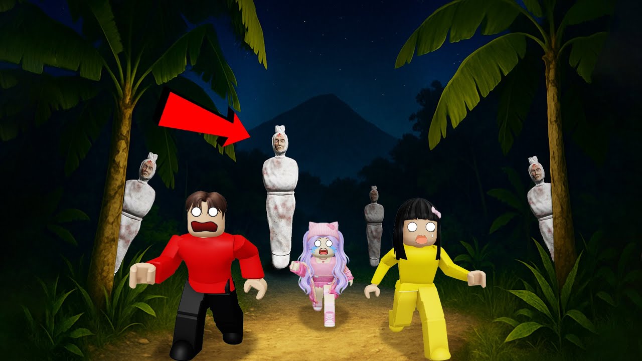 Yuta Mio dan Baby Celine Dikejar Banyak Pocong Saat Naik Gunung | ROBLOX