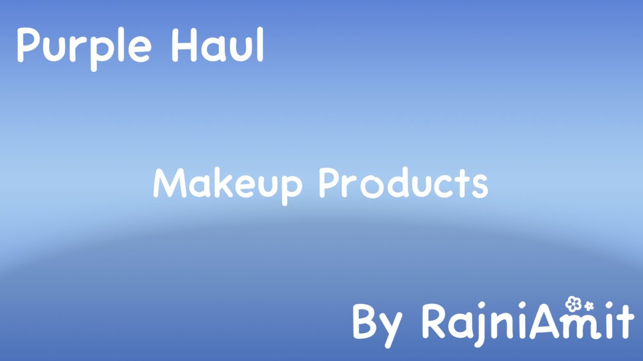 Purple Makeup Haul Video #purple #haul #makeup #youtube