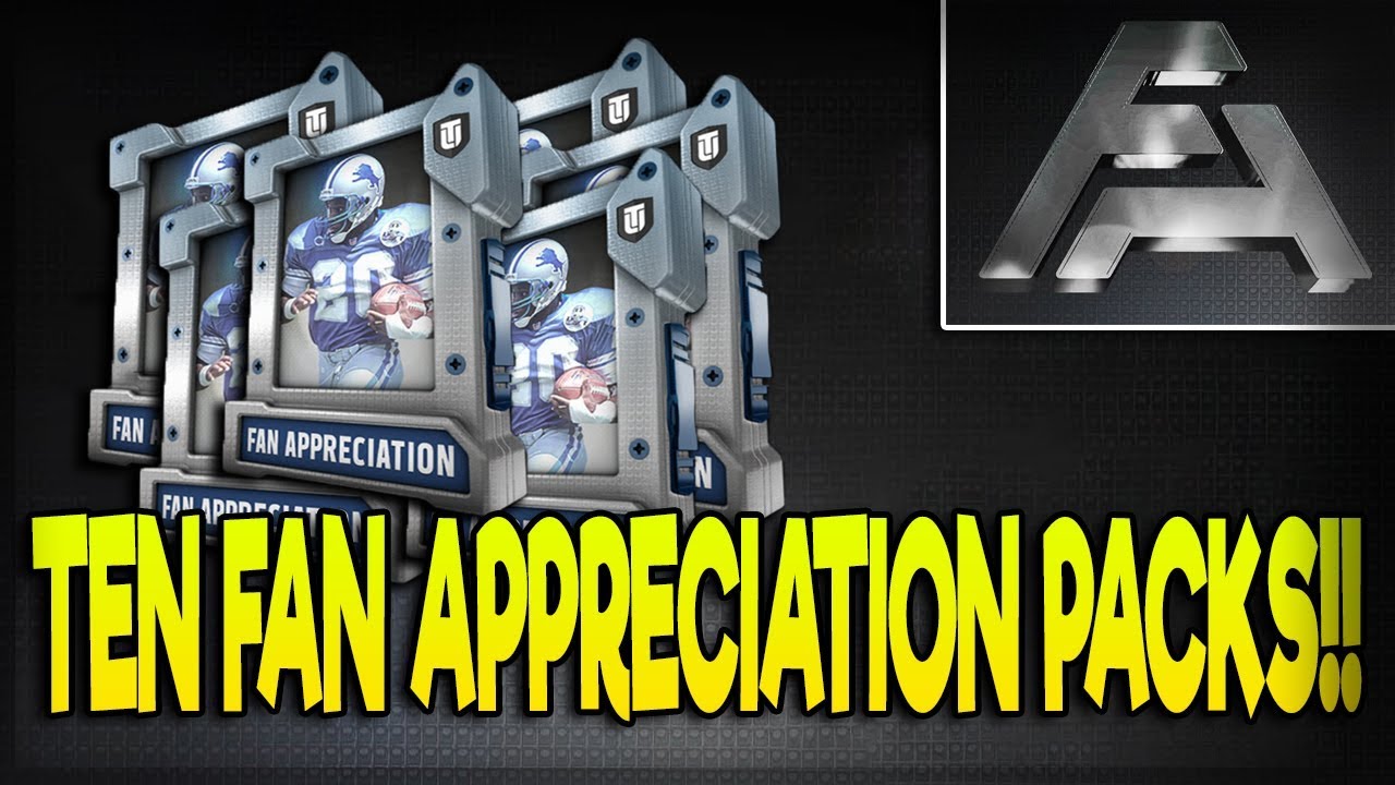 TEN FAN APPRECIATION PACK OPENING! NEW 99 OVERALL ULTIMATE LEGENDS!| MADDEN 18 ULTIMATE TEAM