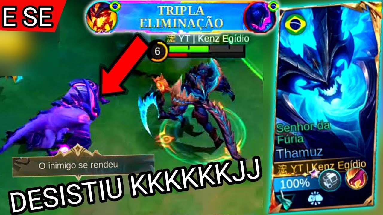 E SE... O REI DO ABISMO JOGASSE NA JUNGLE? | THAMUZ GAMEPLAY - MOBILE LEGENDS