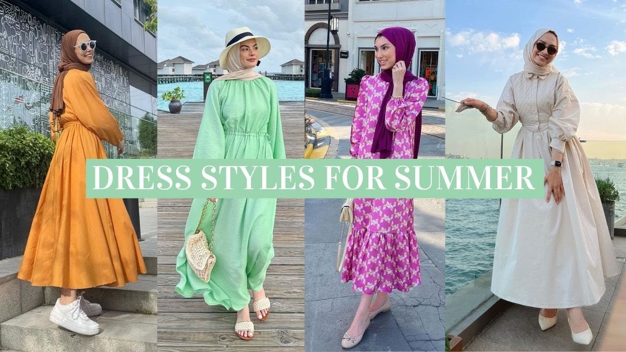 Hijab Summer Dress Styling 2022 🌸 Beautiful Outfit Ideas For Summer