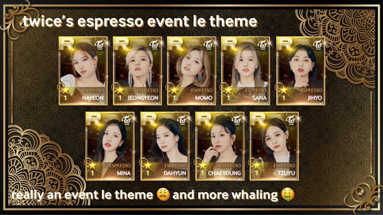 collecting twice’s espresso event le theme ☕️ | superstar jypnation