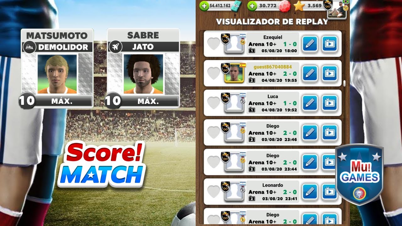 Score Match! 532 PODER DE ATAQUE COM MATSUMOTO E SABRE 10