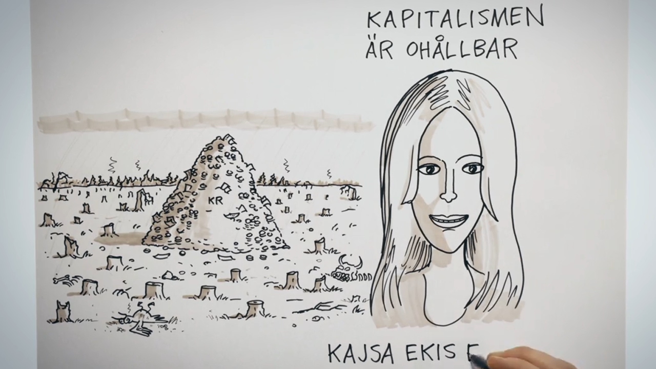 Kapitalismen är ohållbar - Kajsa Ekis Ekman | Idévärlden i SVT