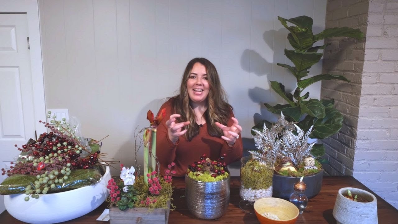 Planting Amaryllises and Paperwhites + Holiday Arrangement Ideas 🙌