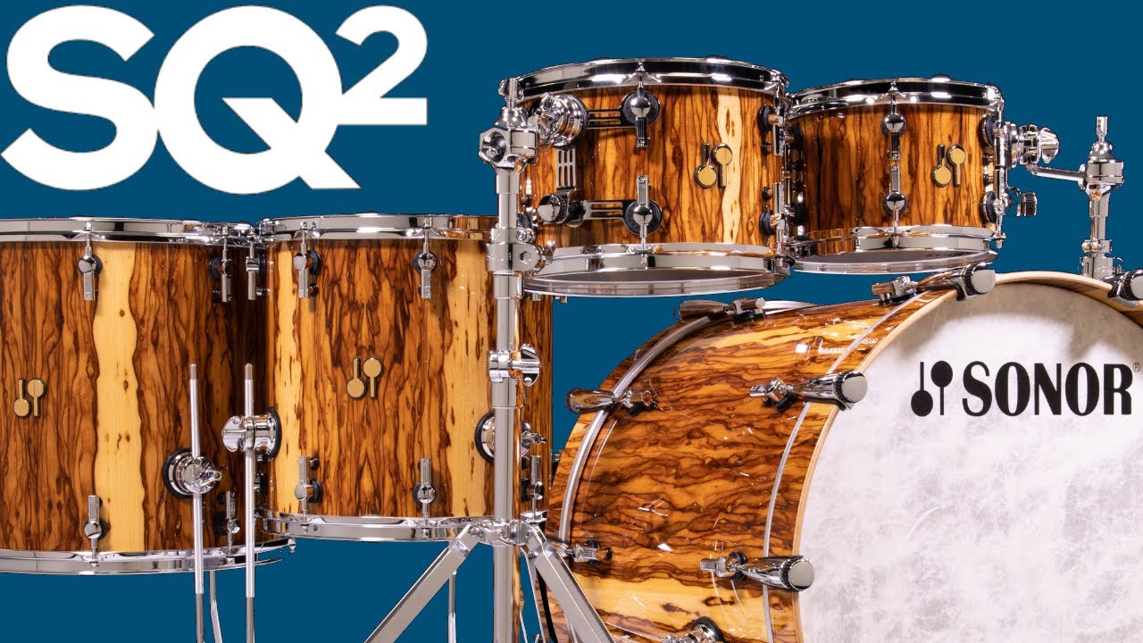 Sonor SQ2 5pc Maple Kit 10/12/14/16/22 - African Marble High Gloss