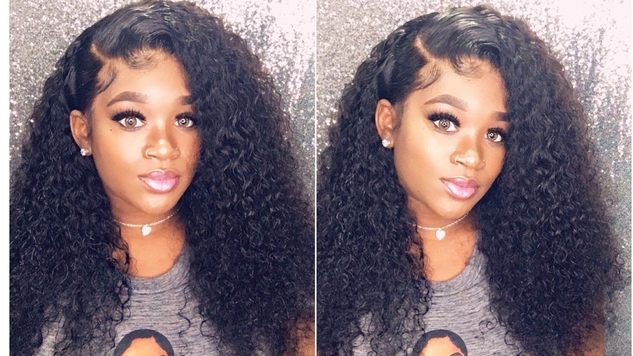 😍| SLEEK SIDE PART😍|Best Affordable Curly Wave Lace Front Wig Ft Westkiss Hair