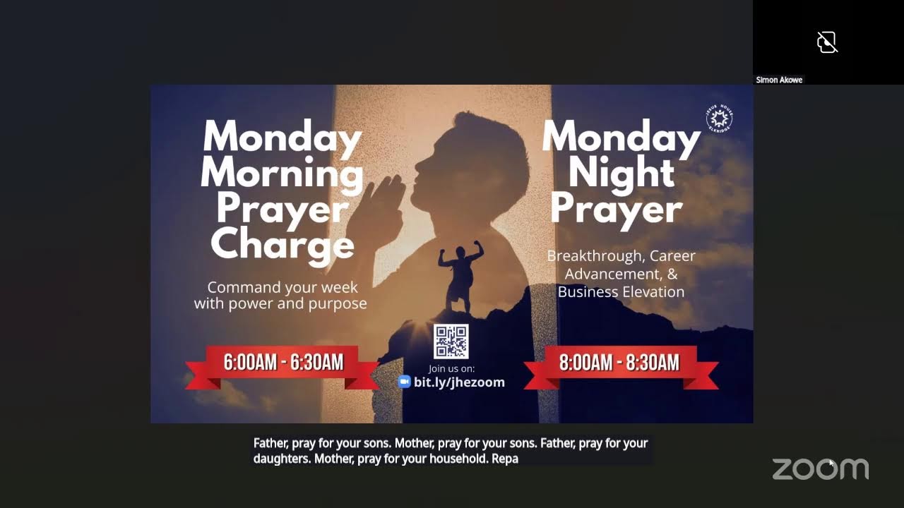 Monday Morning Prayer Charge | Jan 12, 2026