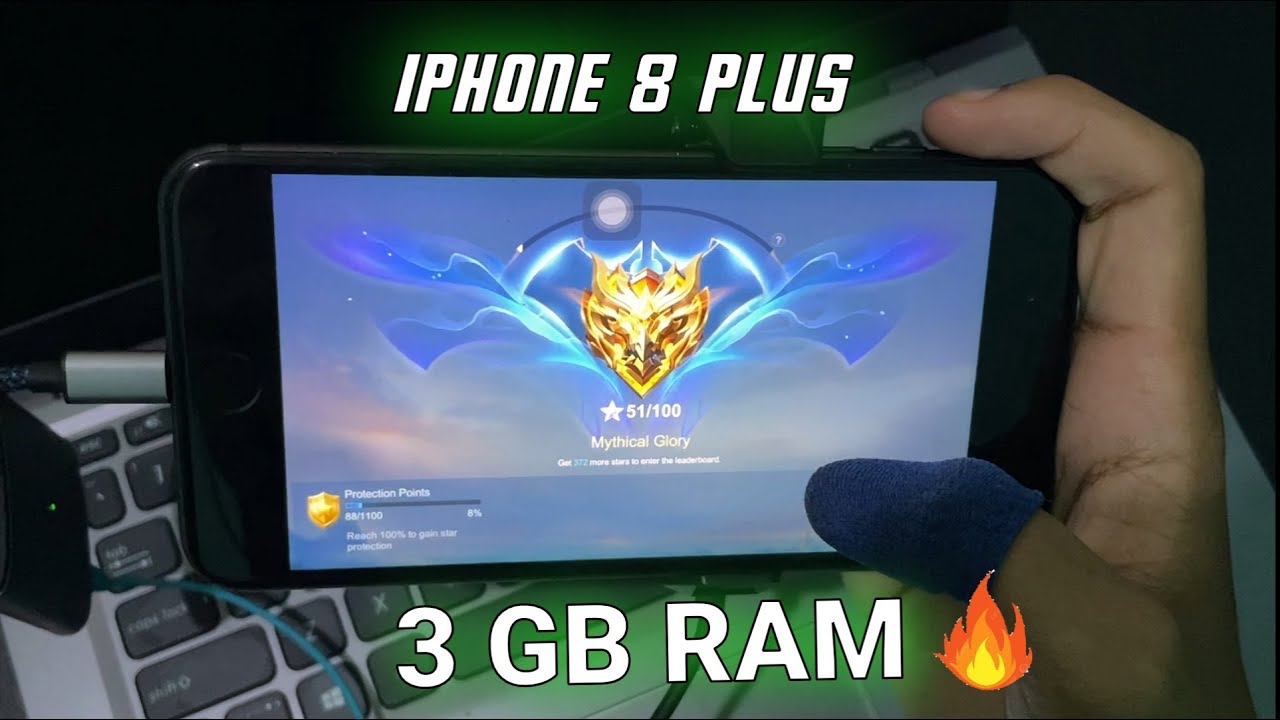 3 GB RAM !!! Fanny test on Iphone 8 Plus Mobile Legends | Mythic Glory