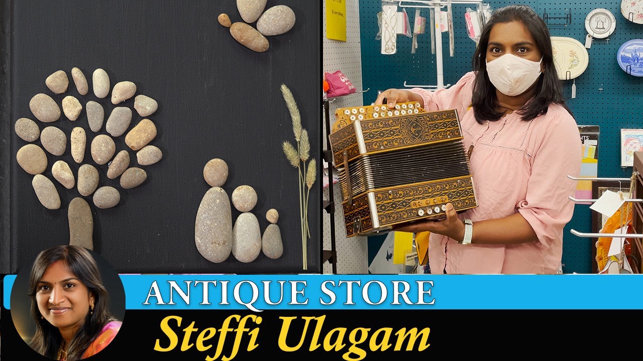 Antique Mall Shopping Vlog in Tamil and Stone Art Decoration in Tamil