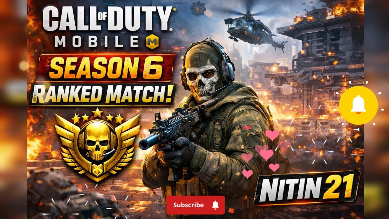 NiTiN21 - Call of Duty Mobile - Ranked Match - Season 6 🎮💥👊⭐✨ #gameplay #codm #NiTiN21Gaming