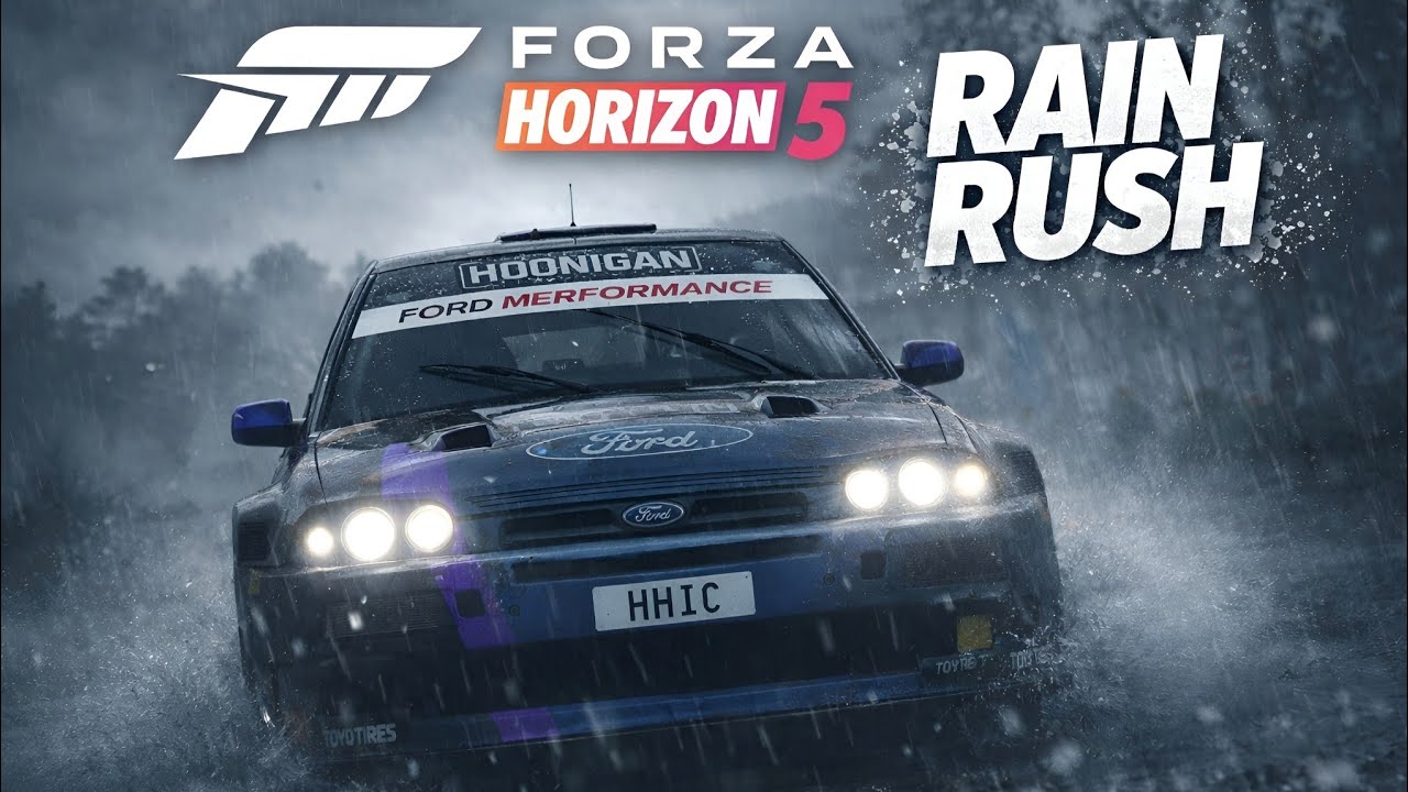 FORZA HORIZON 5 FULL SPEED RAIN STORM! NO CRASH CHALLENGE!