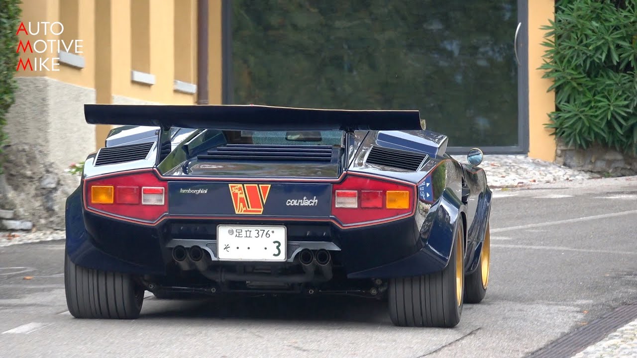 Valentino Balboni driving the Lamborghini Countach Walter Wolf Edition - Villa d'Este 2021