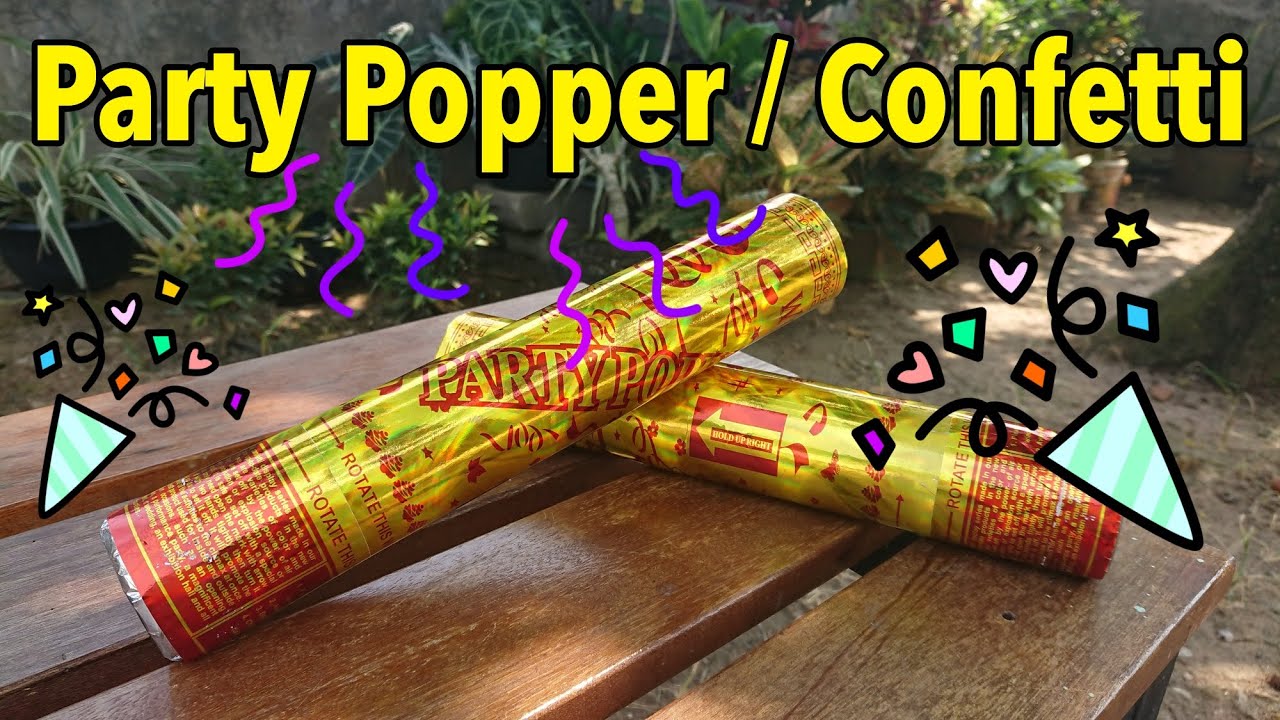 Cara Menggunakan Party Popper / Confetti