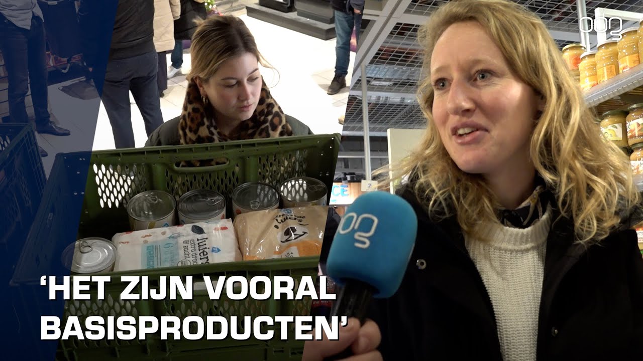 Gemeenteraadsleden winkelen voor de voedselbank