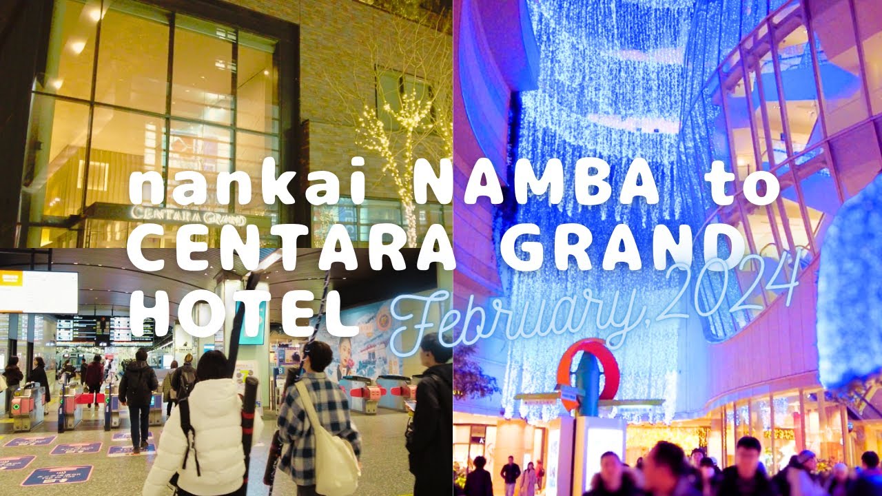Osaka, Japan , Namba . Go to CENTARA GRAND Hotel Osaka . (February,2024)