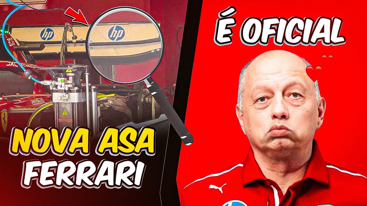FERRARI ANUNCIA CHEFE DE EQUIPE + IMAGENS DA ASA NOVA para GP da Hungria 2025