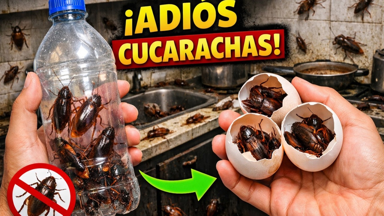 Como Eliminar CUCARACHAS en casa Facil, Rapido y Sencillo