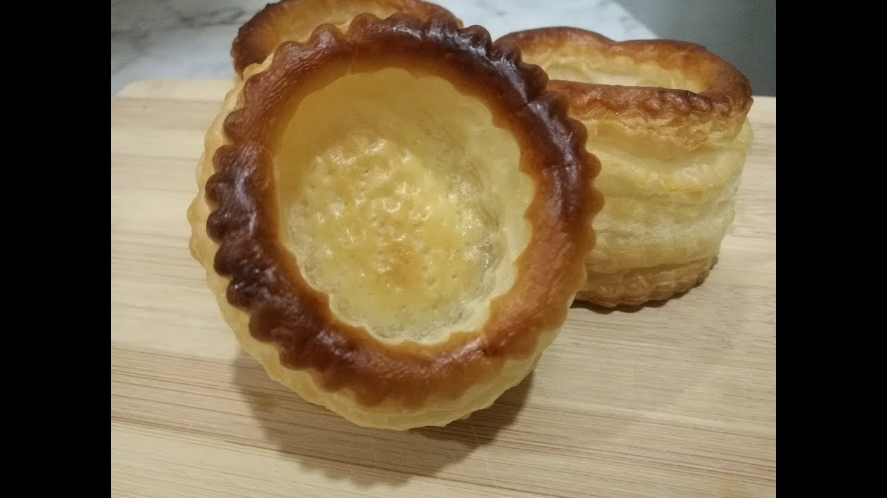 فولوفون بالعجينة المورقة vol au vent