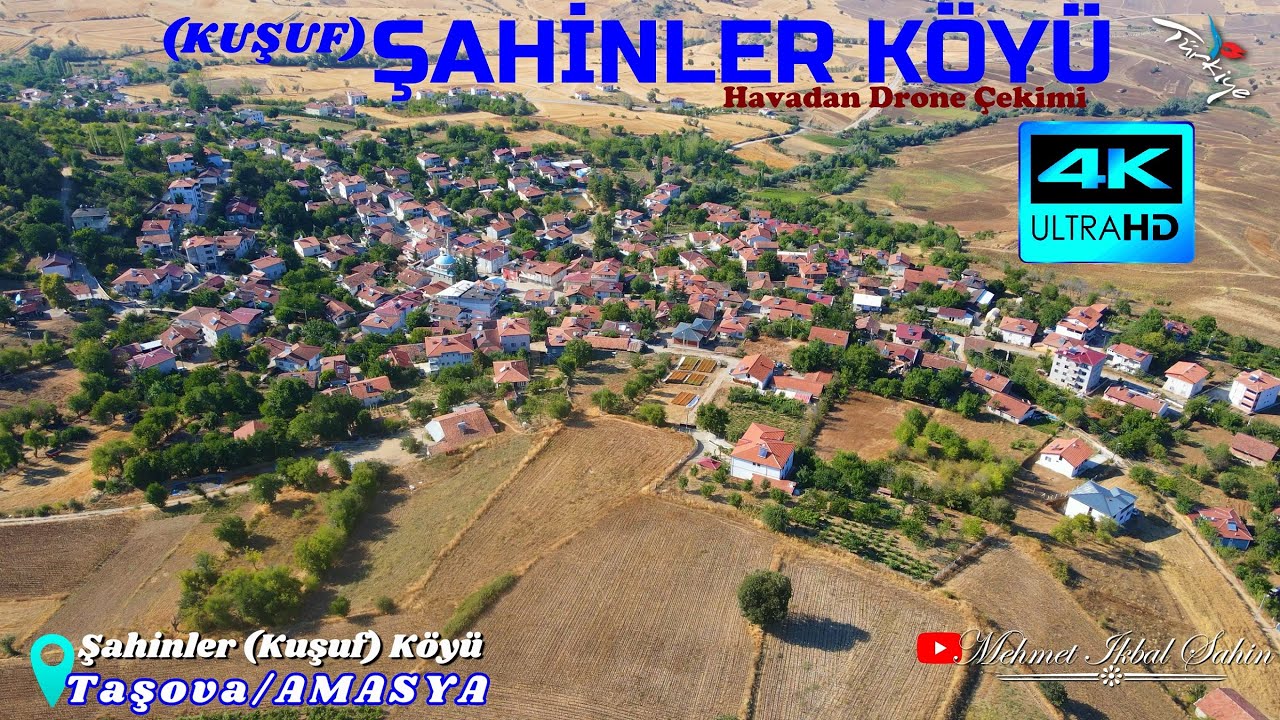 Şahinler Köyü (Kuşuf) Taşova / AMASYA - Havadan 4K Drone Çekimi - 31.8.25