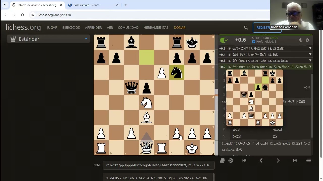 Juegue contra el maestro. Rodolfo Garino 1-0 Gustavo Hernadez