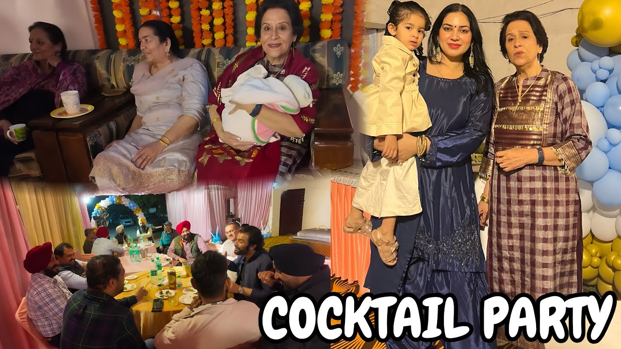 COCKTAIL PARTY WITH FAMILY AND FRIENDS ❤️🎉