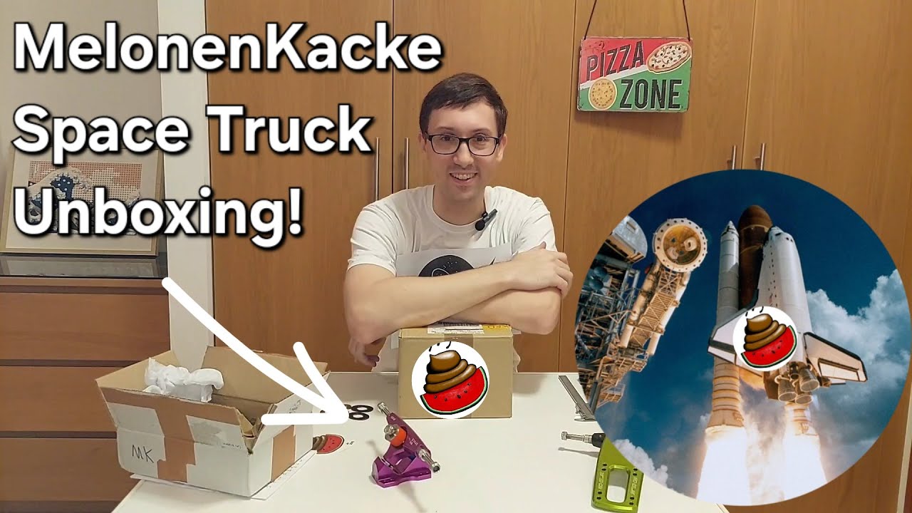 MK Space Truck unboxing & first impressions - @melonenkacke - Longboard LDP Gear Reviews