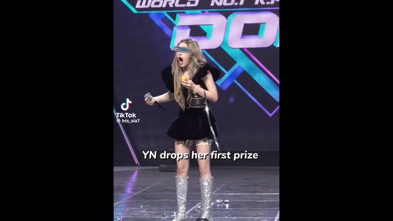 yn drops her first prize 🏆😂😱| all kpop idols reaction 😱 #cute yn#ynworld plz plz subscribe me plz