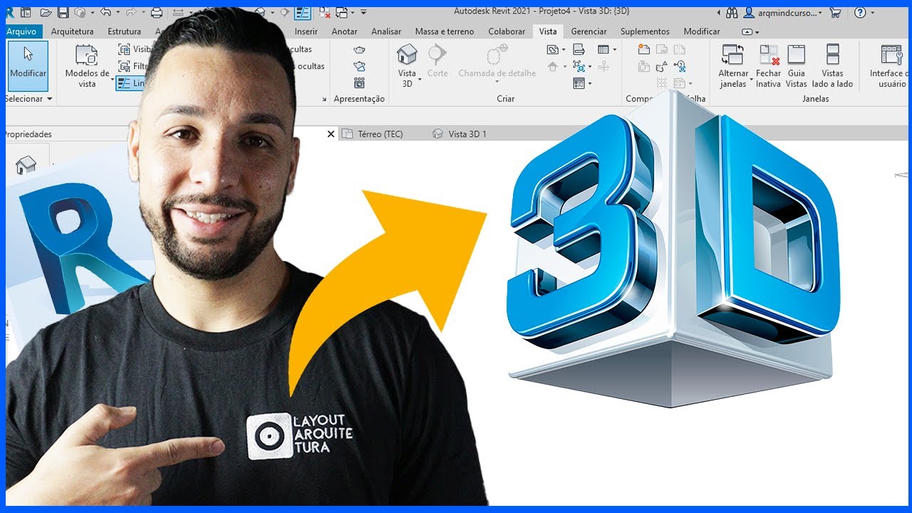 Como criar logo 3d no Revit - Passo a passo