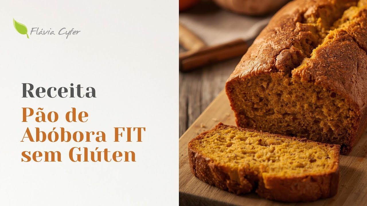RECEITA DE PÃO DE ABÓBORA LOW CARB | FLÁVIA CYFER