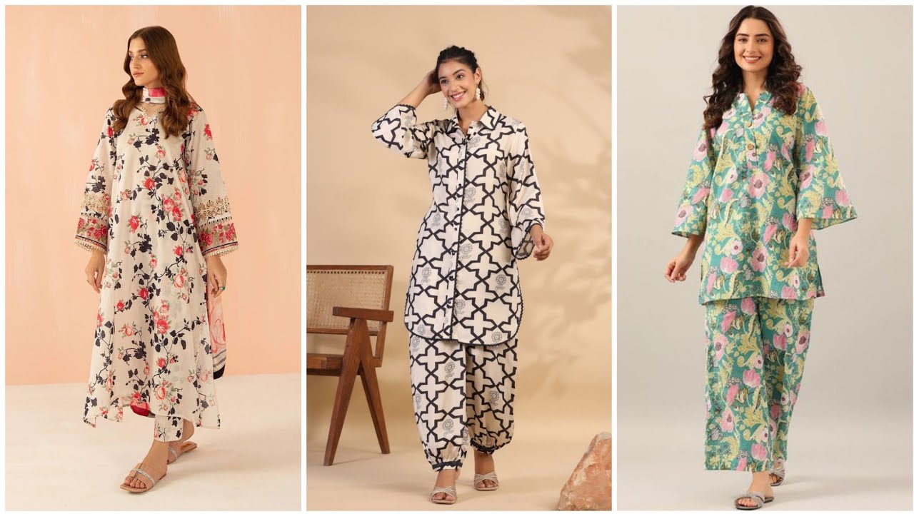 Latest Co-ords set design | cord set for women | Summer outfits #trending #coordset #summeroutfit