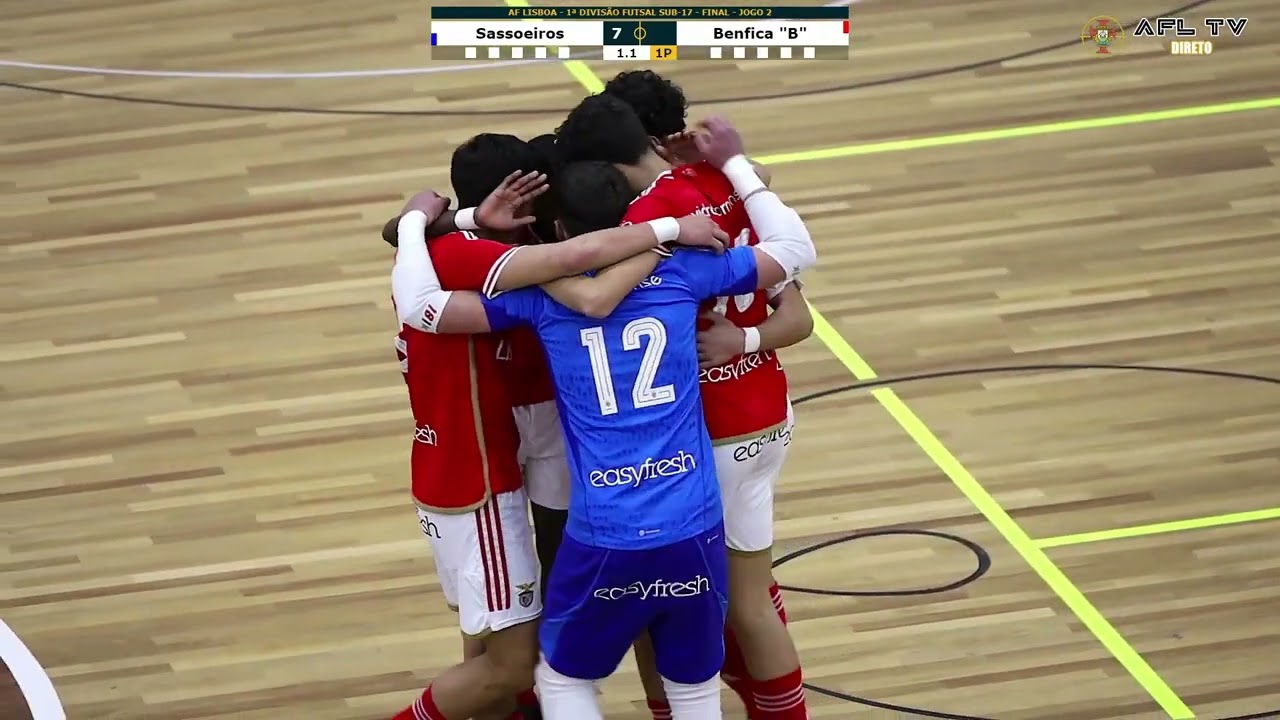 Resumo - CF Sassoeiros x SL Benfica 'B' - 1.ª Divisão Futsal Sub17 - Final