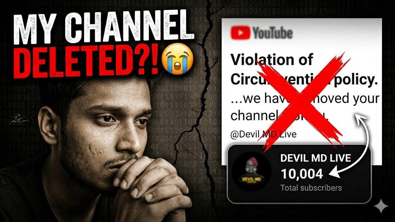WHY MY CHANNEL DELETED ? 😭😭