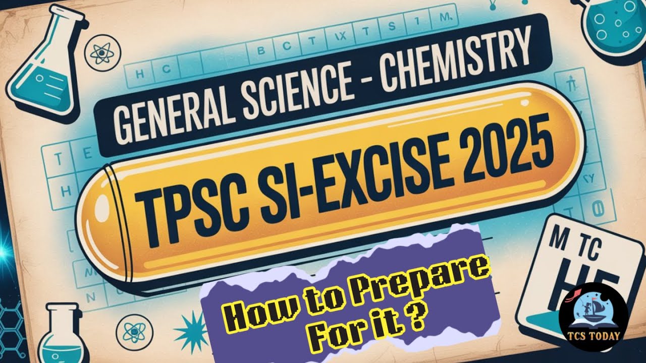 TPSC SI-Excise 2025 | Basic Science-Chemistry Strategy  | Best Sources & Strategy