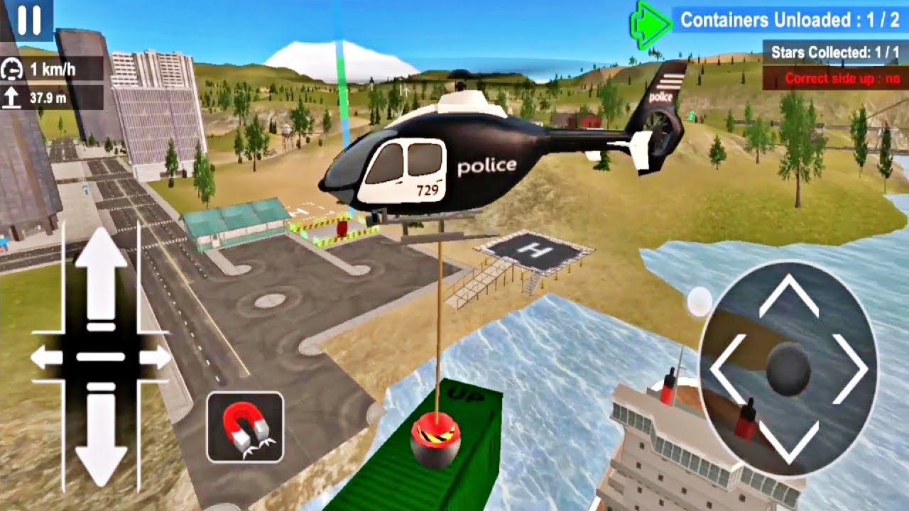 Police Helicopter Flying Simulator - New Police Helicopter Unlock - Android Gameplay