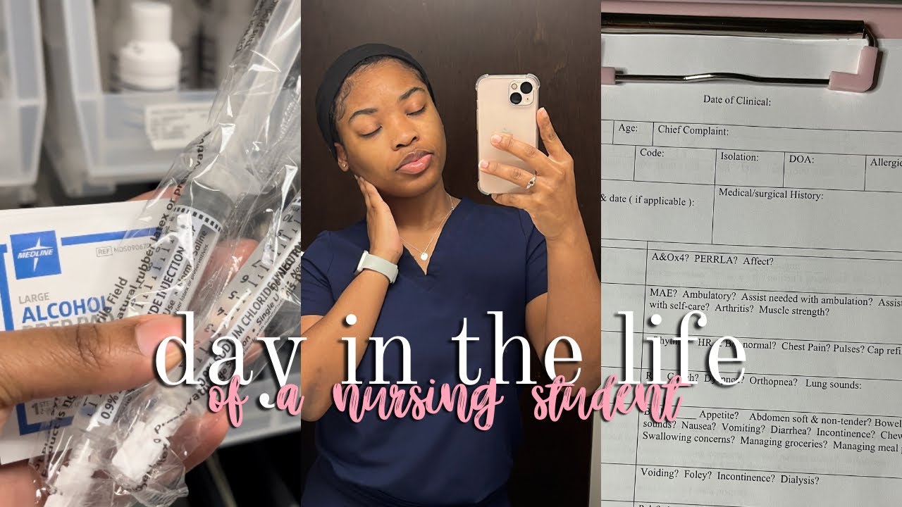 DAY IN THE LIFE OF A NURSING STUDENT | mini vlog + good news 💕