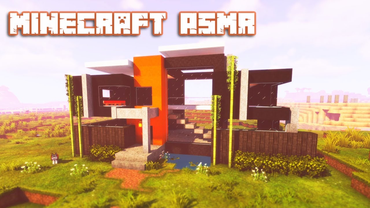 Minecraft ASMR | Building my dream modern mansion 😍🏡 Ear to ear whispering