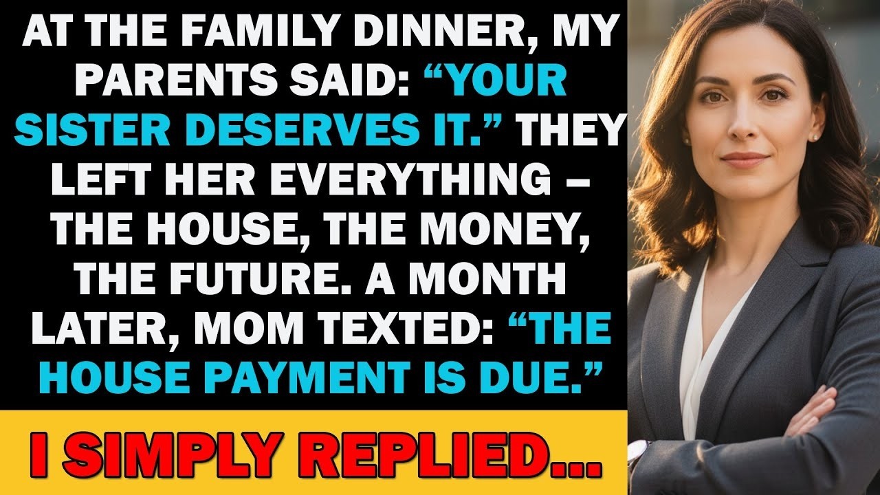 My Parents Said: “Your Sister Deserves It.” They Left Her Everything – The House...