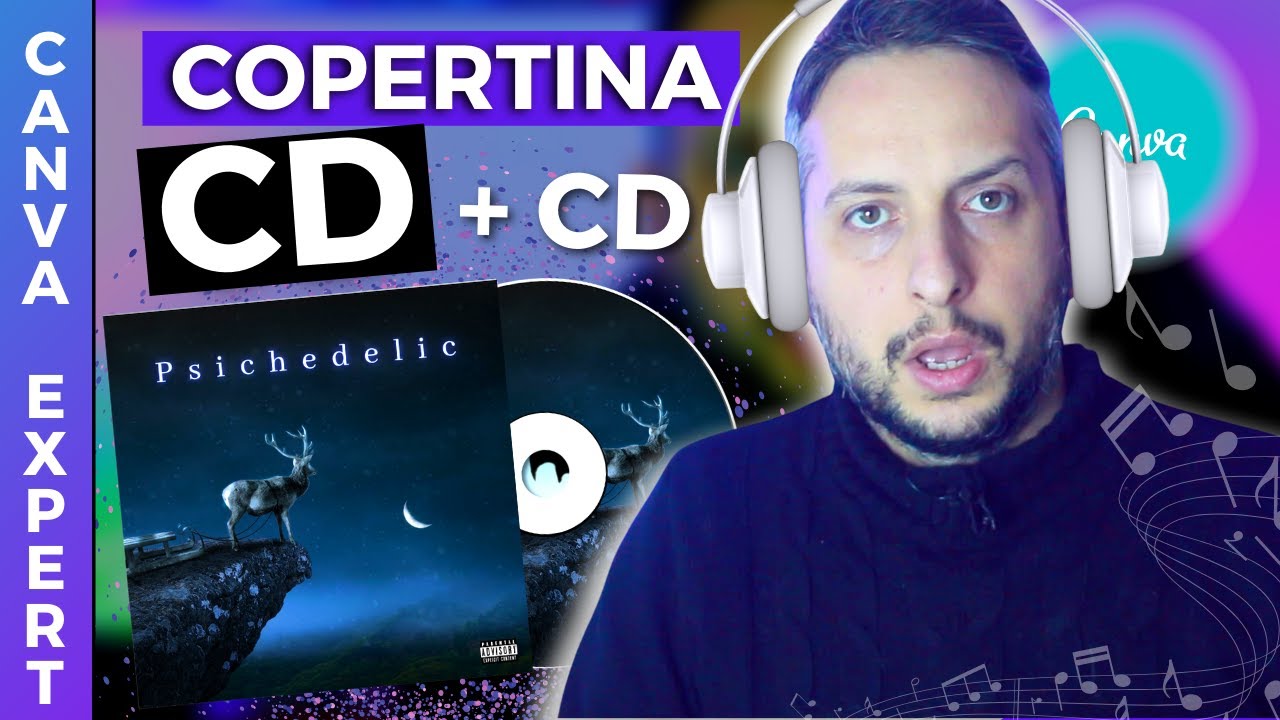 Creare Copertina Cd + CD con Canva |Tutorial Canva Italiano
