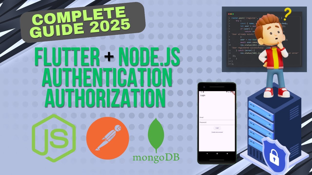 Full Stack Authentication Guide:Node.js Backend +Flutter App Integration (JWT,REST API, Secure Auth)