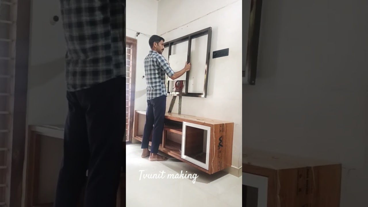 tv unit making with aluminium profile 8129894008