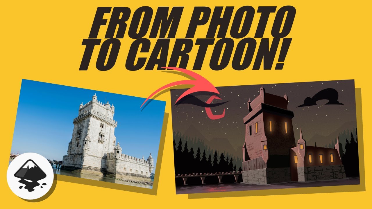 Я использую этот простой трюк с фотографией в Inkscape для любого мультяшного фона