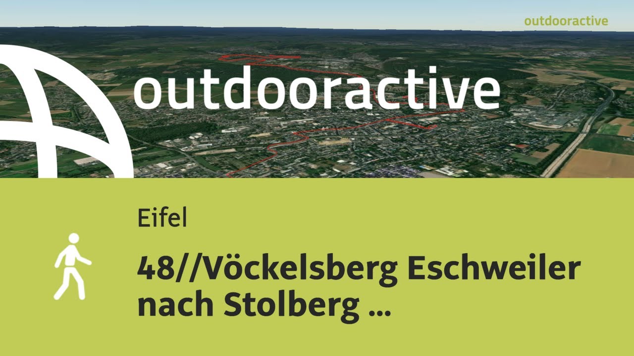 Wanderung in der Eifel: 48//V&ouml;ckelsberg Eschweiler nach Stolberg M&uuml;hlener Bahnhof