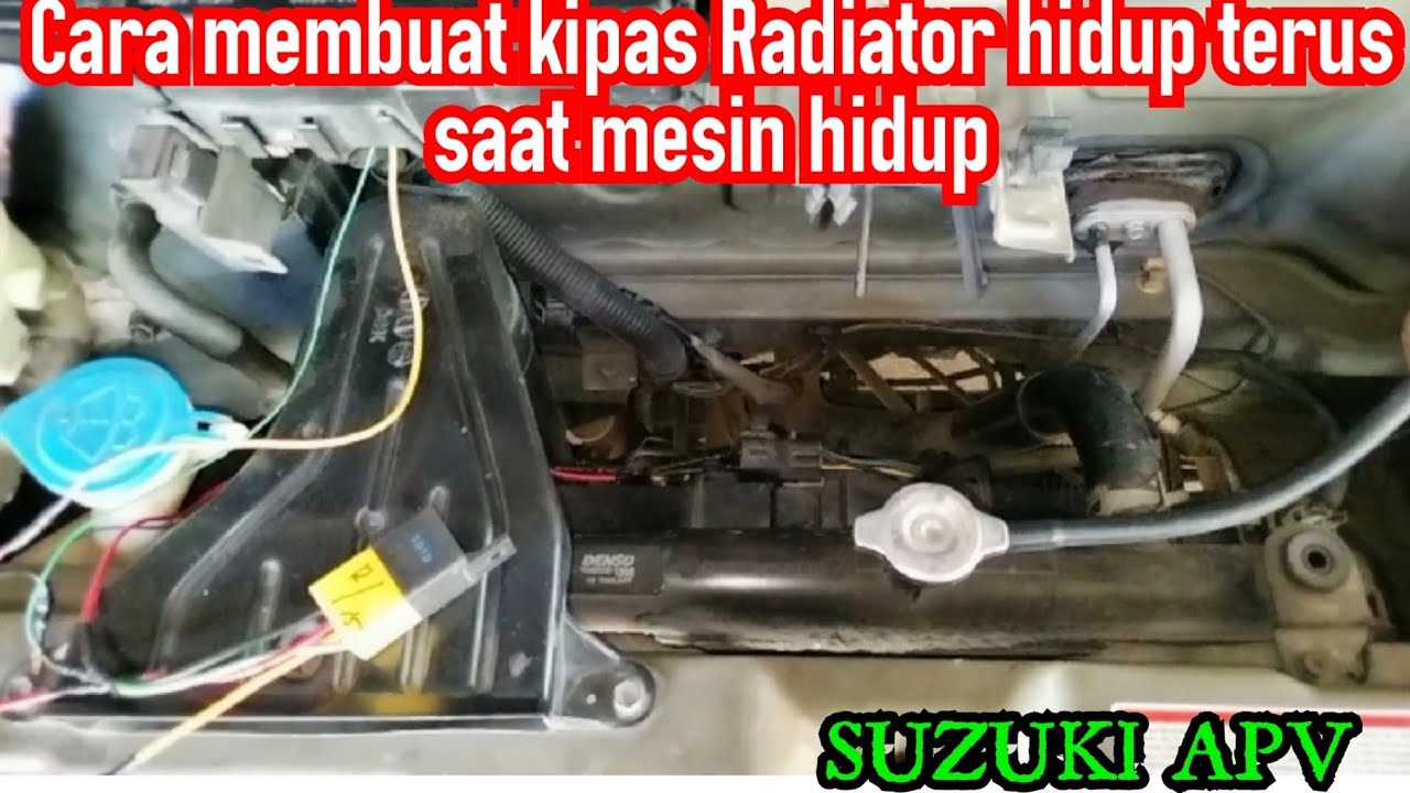 Cara jamper kipas radiator mobil APV