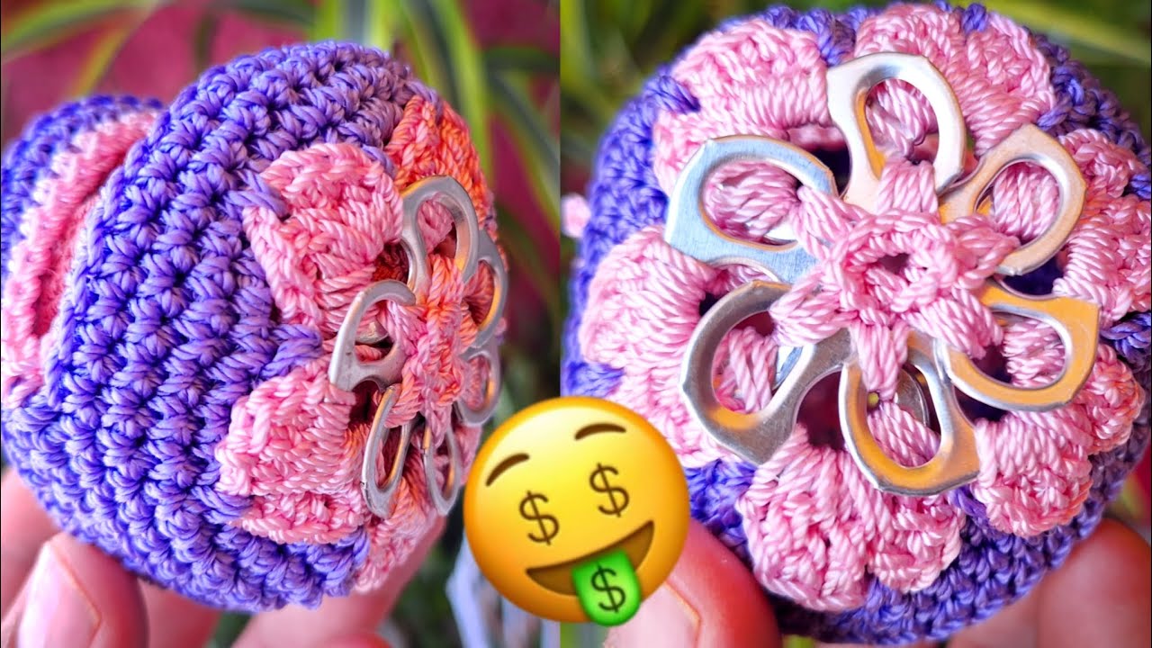 Para NEGOCIO! 🤑 Monedero REDONDO a CROCHET! ✨️✨️