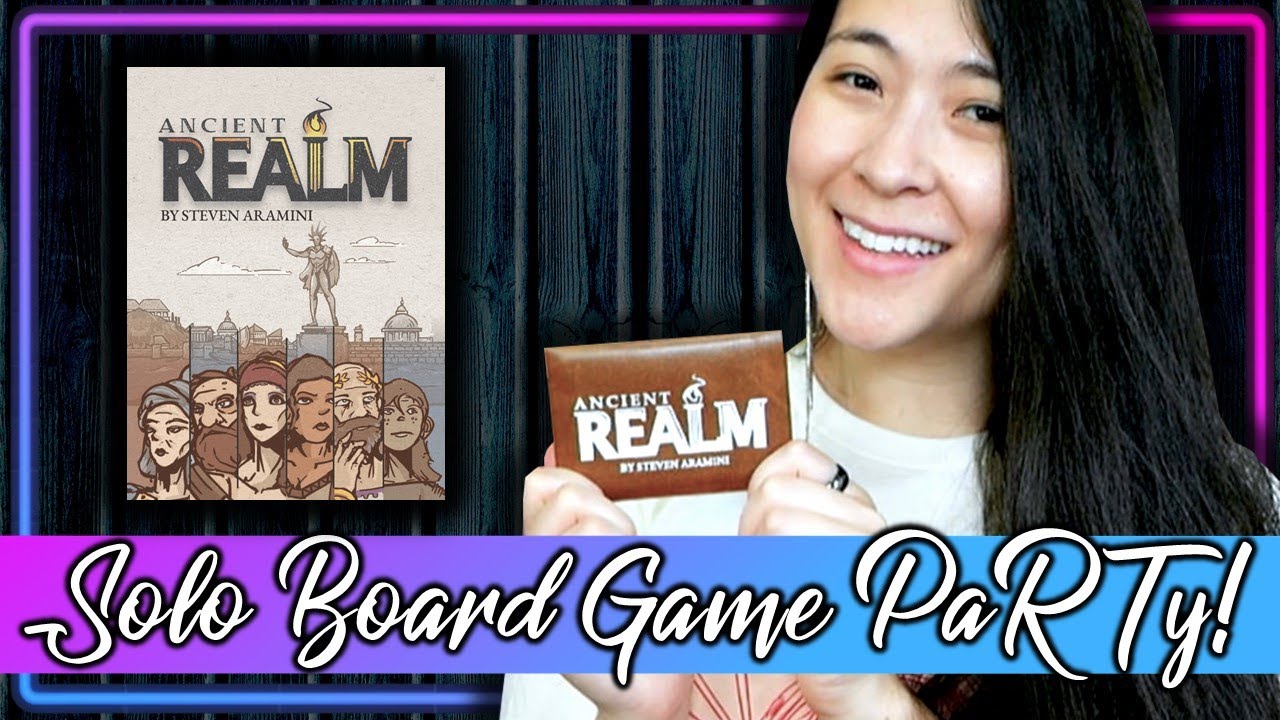 Ancient Realm 🏛️| Solo Board Game PaRTy!!! (Playthrough and Review/ Tutorial, yup!) 🎉