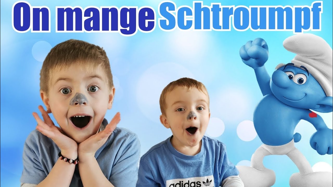 ON MANGE TOUT BLEU ! ON SE TRANSFORME EN SCHTROUMPF !