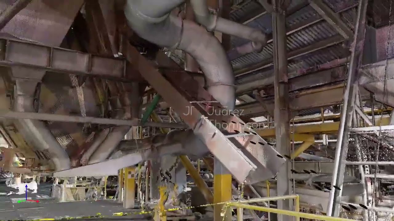 LEVANTAMIENTO DE NUBE DE PUNTOS EN PLANTA CON HORNO REFRACTARIO